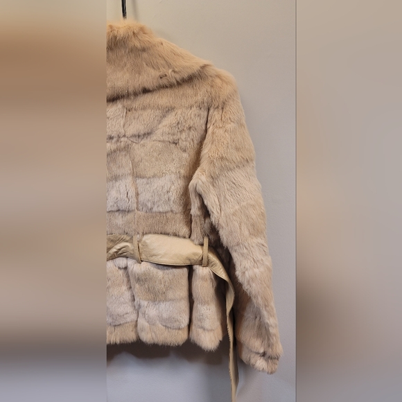 Bebe genuine leather & Genuine rabbit fur coat - Picture 8 of 13